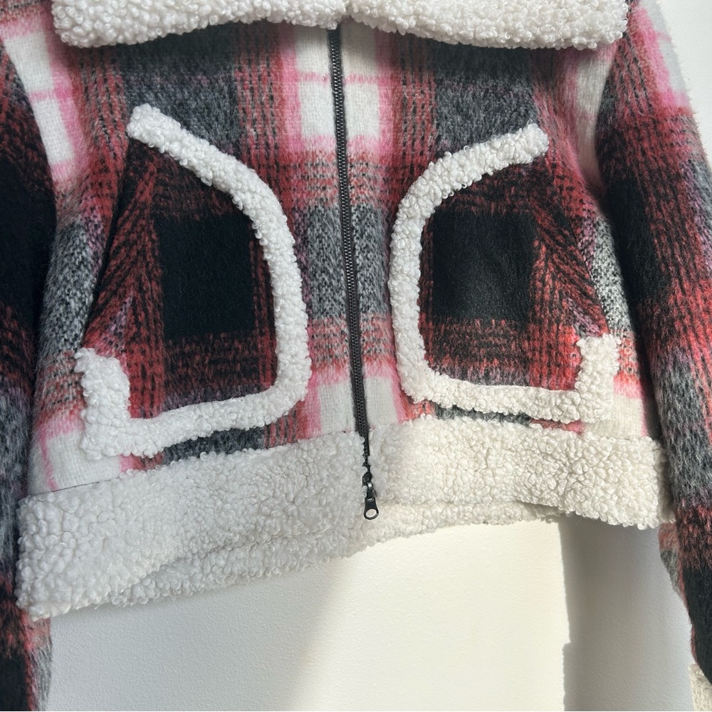 Lovers + Friends Natalie Plaid Cropped Jacket - image 4